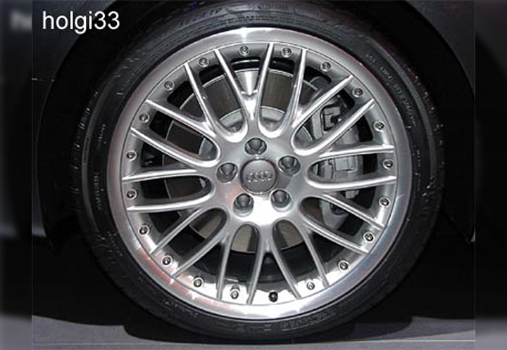 Scheibenrad Alu silber BBS