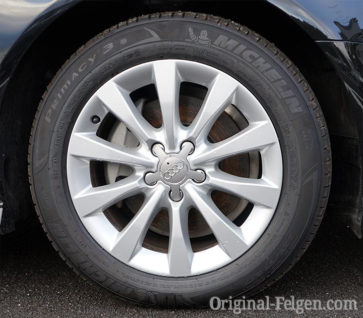 Audi Alufelge 10-Speichen Design silber