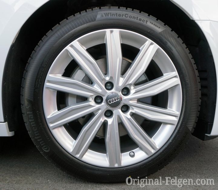 Audi Zubehörfelge 10-Speichen Dynamik silber