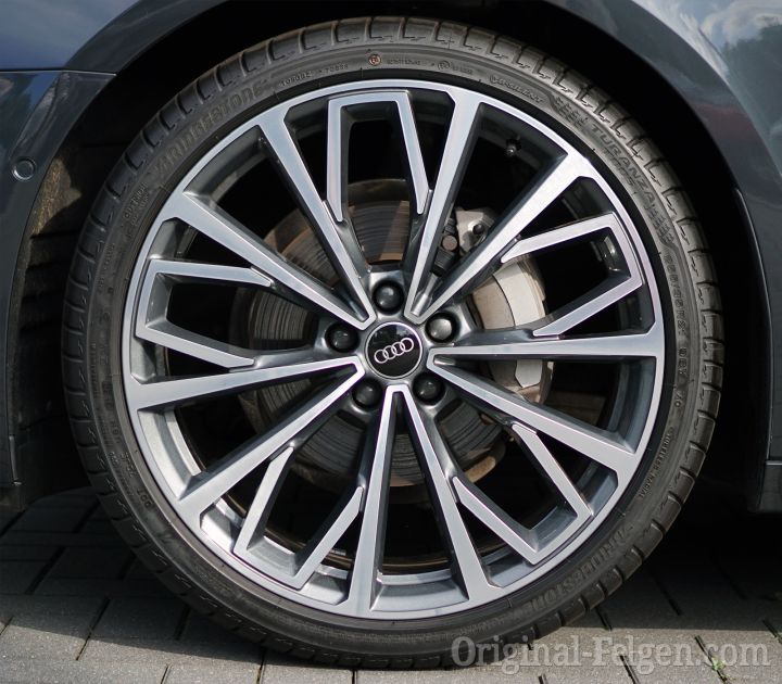 Audi Alufelge 10 Y-Speichen Design kontrastgrau teilpoliert