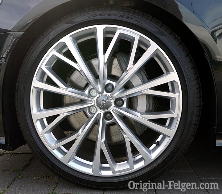 Audi Alufelge 10 Y-Speichen Design silber galvano