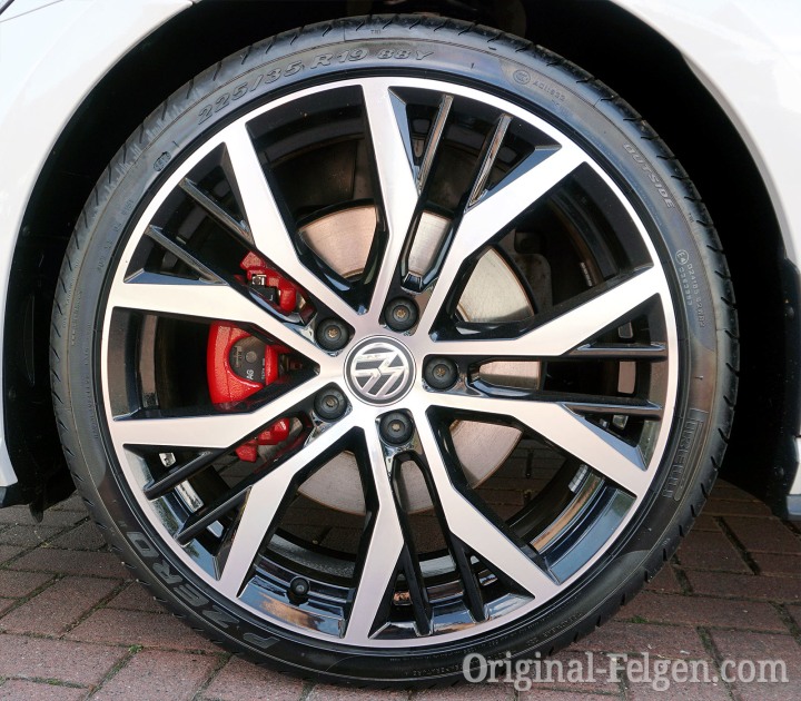 VW Alufelge SANTIAGO GTI aluminium schwarz glänzend