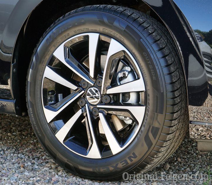 VW Alufelge DUBLIN aluminium-glänzend schwarz