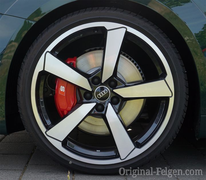 Audi Sport Alufelge 5-Arm-Cutter-Design  anthrazitschwarz glänzend glanzgedreht
