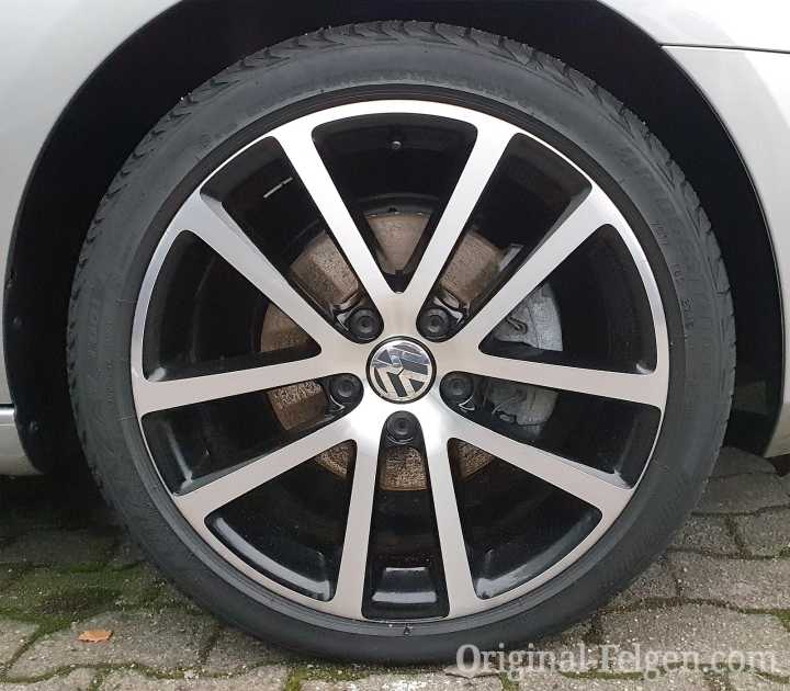 VW Alufelge CHARLESTON Schwarz-Glänzend
