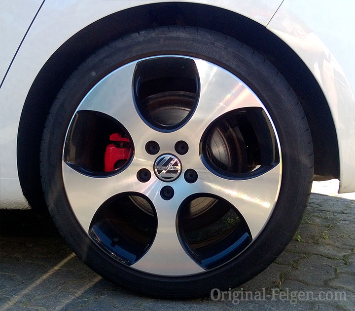 VW Alufelge DETROIT aluminium/schwarz glänzend