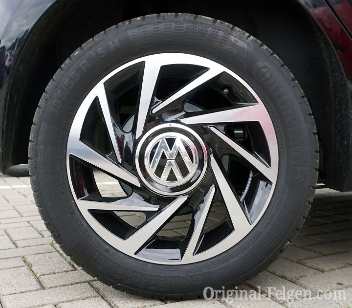 VW Alufelge WOODSTOCK aluminium-glänzend schwarz