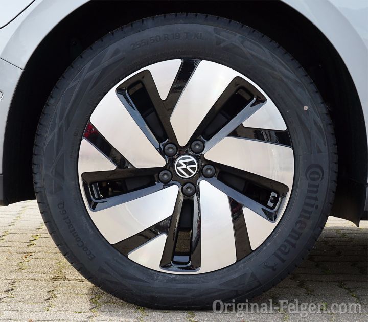 VW Alufelge TILBURG aluminium-glänzend schwarz