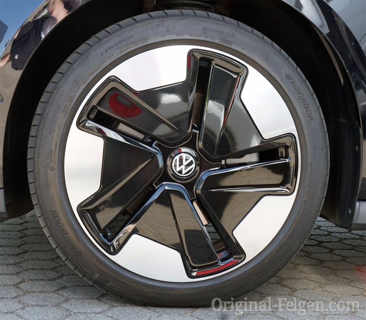 VW Alufelge BROMBERG aluminium-glänzend schwarz