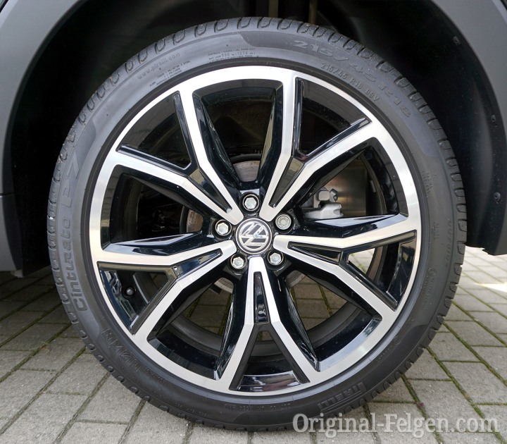 Original VW Alufelge KOELN schwarz glanzgedreht