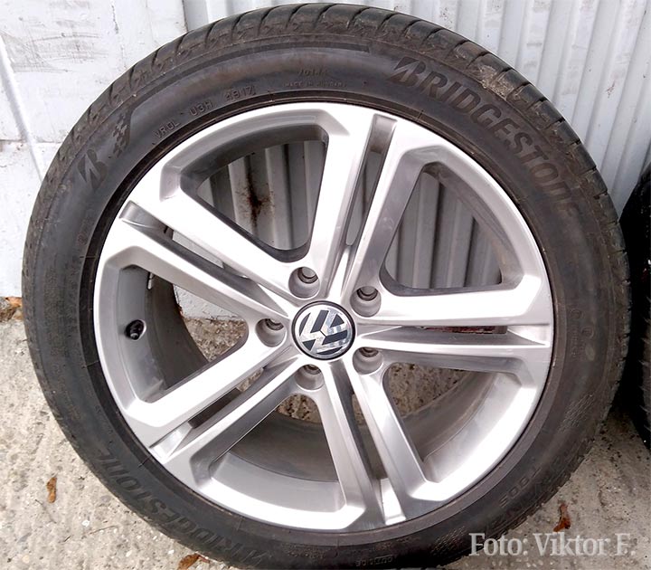 VW Alufelge MALLORY titanium silber