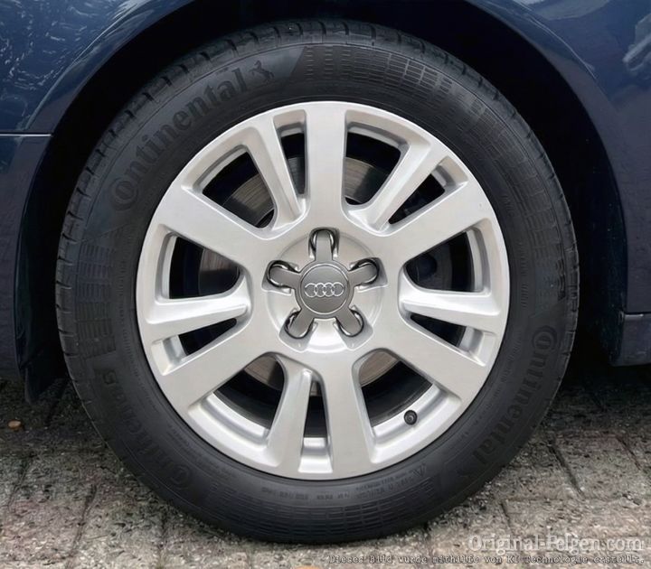 Audi Alufelge 6-Arm Design verdreht silber
