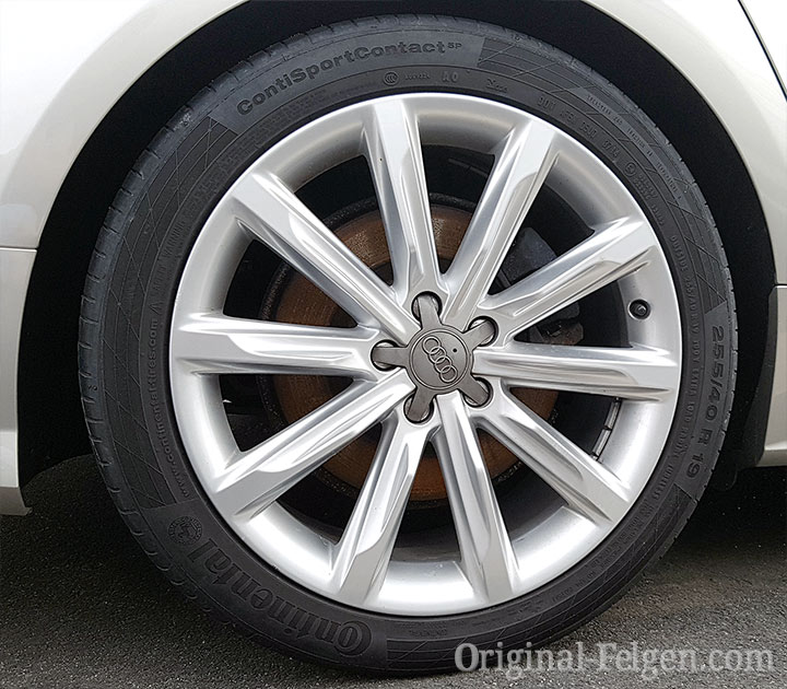 Audi Alufelge 10-Spechen Design Alufelge silber