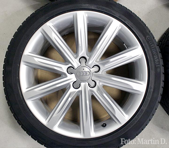 Audi Alufelge 10-Speichen Design Winter silber