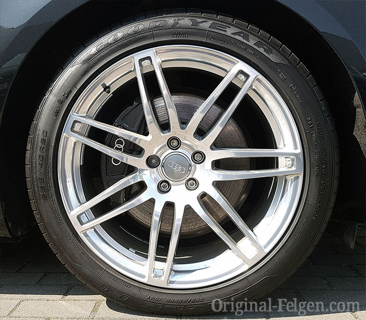 Audi Alufelge 7 Doppelspeichen Design, hochglanzpoliert