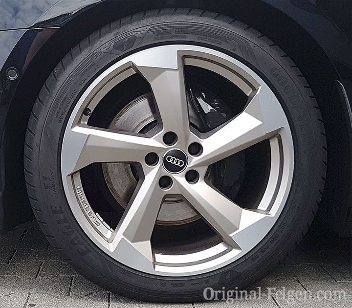 Audi Alufelge Turbine Design Magnesiumoptik glanzgedreht