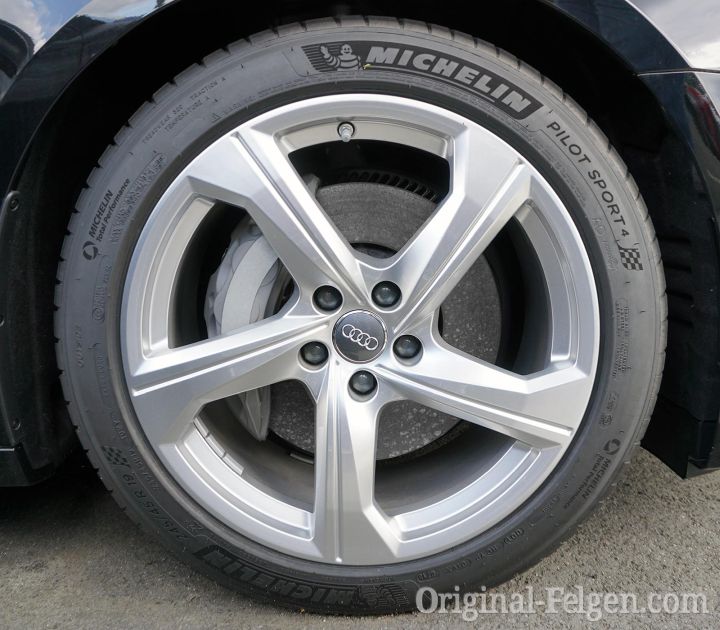 Audi S-Line Alufelge 5 Speichen silber galvano