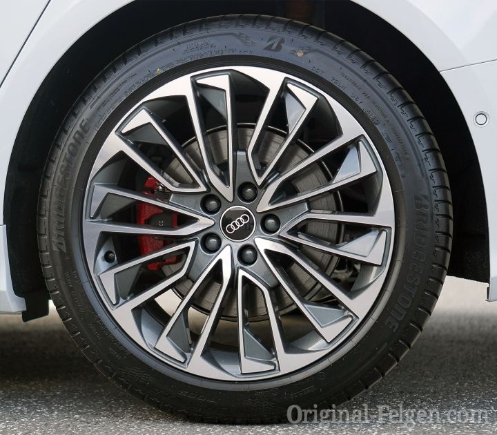 Audi Alufelge Vielspeichen-Design graphitgrau glanzgedreht