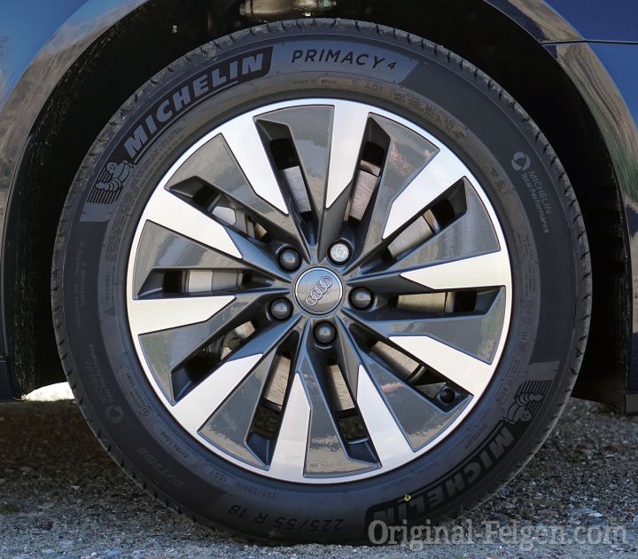 Audi Alufelge 10 Speichen kontrastgrau glanzgedreht