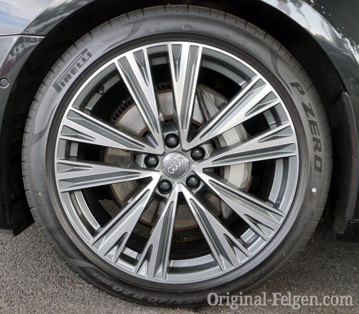 Audi Alufelge 5 Speichen kontrastgrau glanzgedreht