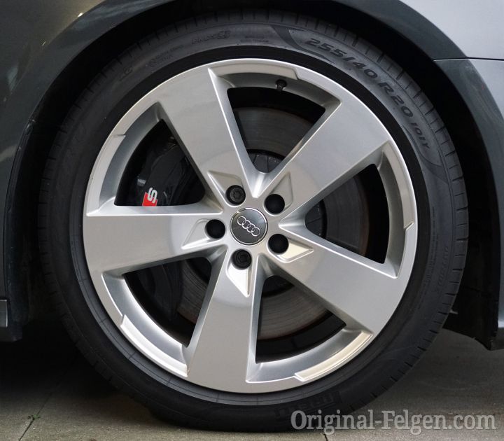 Audi Alufelge 5-Arm Design silber galvano