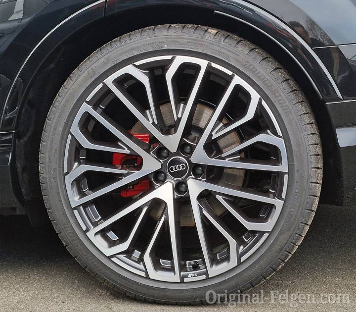 Audi Sport Alufelge Vielspeichen S-Design schwarz metallic glanzgedreht
