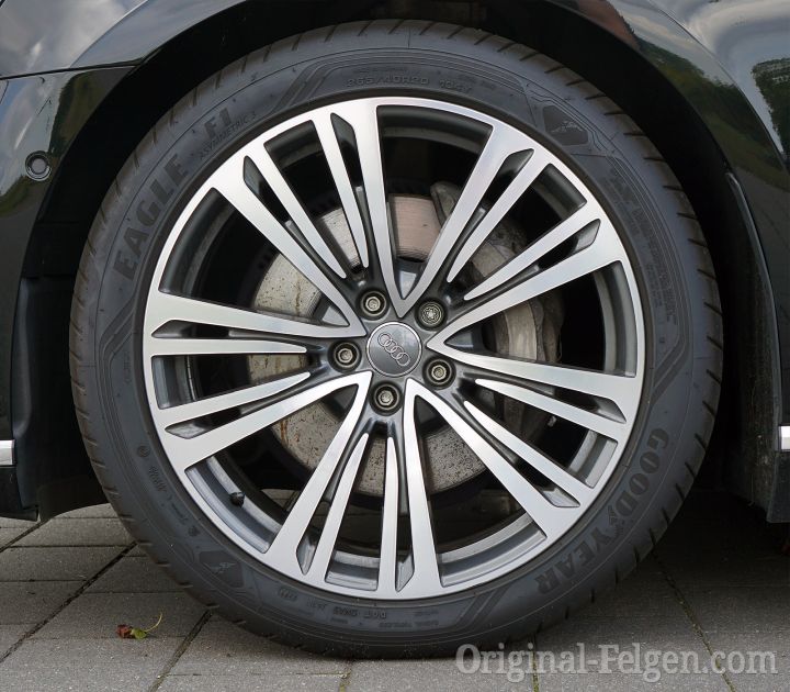 Audi Alufelge 10-Parallelspeichen graphitgrau glanzgedreht