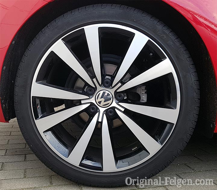 VW Alufelge TORNADO schwarz glänzend