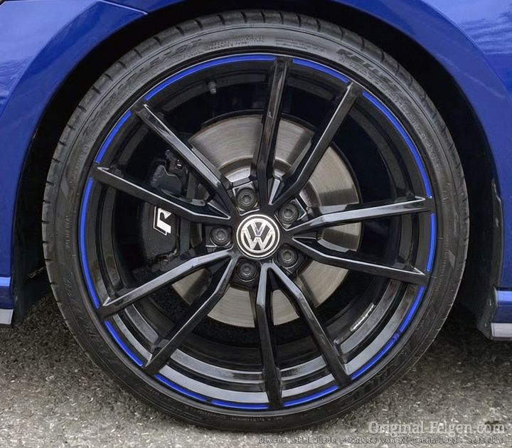 VW Alufelge PRETORIA glossy black/blue