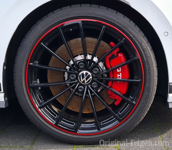 VW Alufelge SCOTTSDALE alu schwarz tornadorot