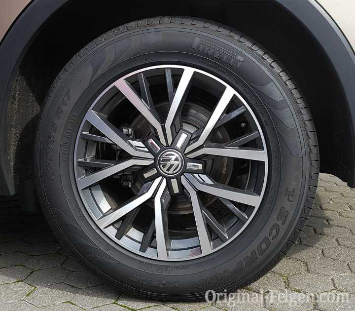 VW Alufelge TULSA dark graphite glanzgedreht
