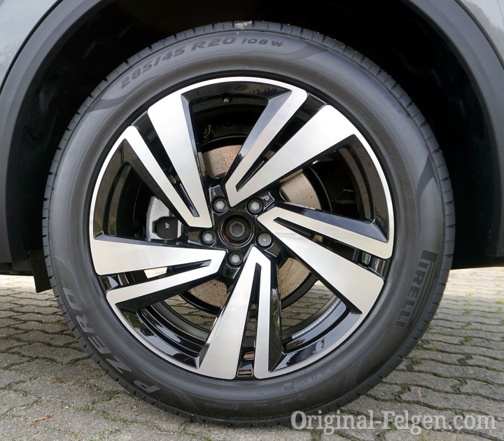 VW Alufelge NEVADA schwarz/glanzgedreht