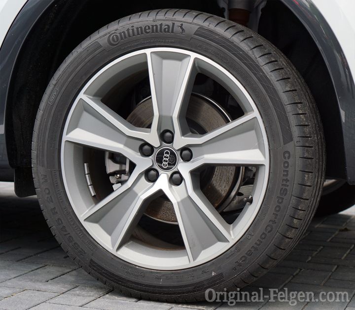 Audi Alufelge 5-Arm-Offroad-Design Titanoptik matt glanzgedreht
