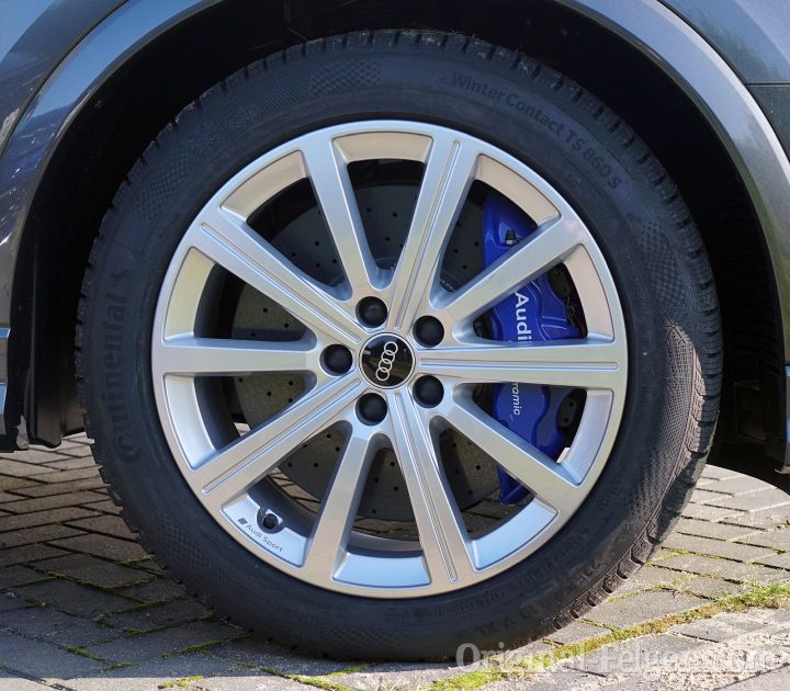 Audi Alufelge 10-Speichen-Stern-Design Galvanosilber Metallic