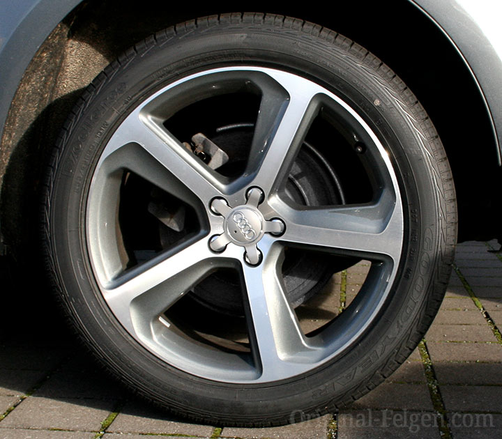 5-Speichen Design grau/glanzgedreht