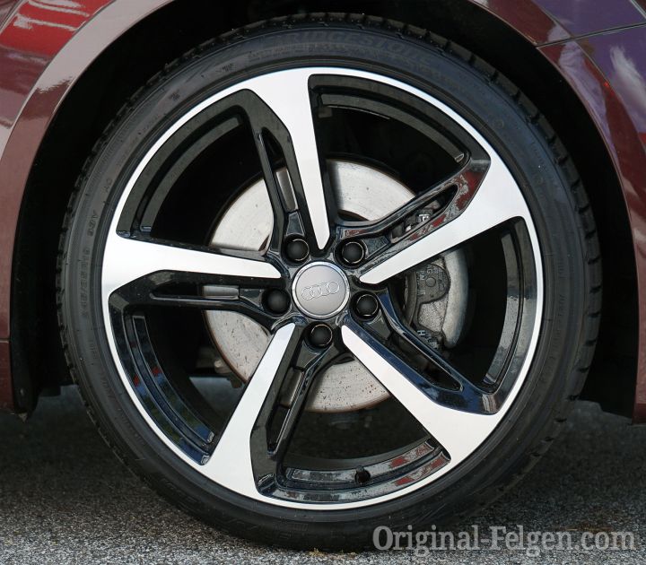 Audi Alufelge Competition RS Design schwarz poliert