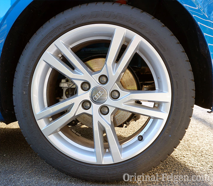 AudiAlufelge 5-Doppelspeichen Design silber Winter