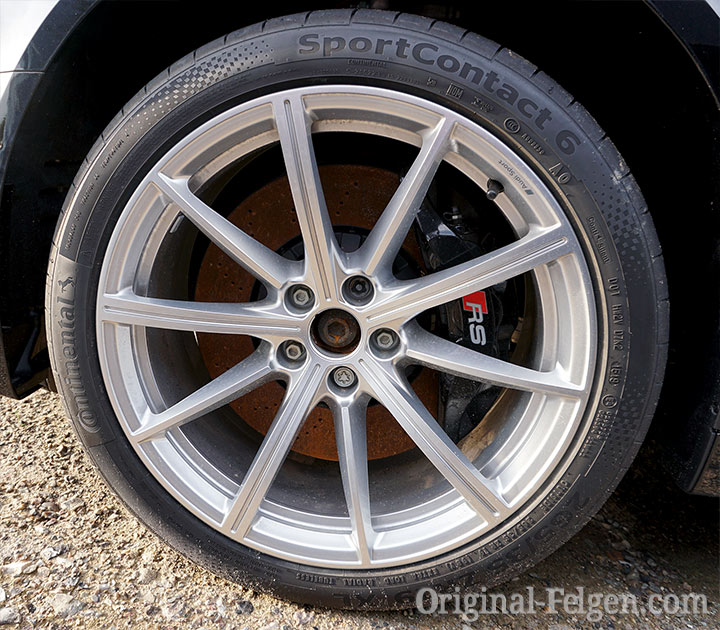 Audi Alufelge 10 Speichen Alufelge silber