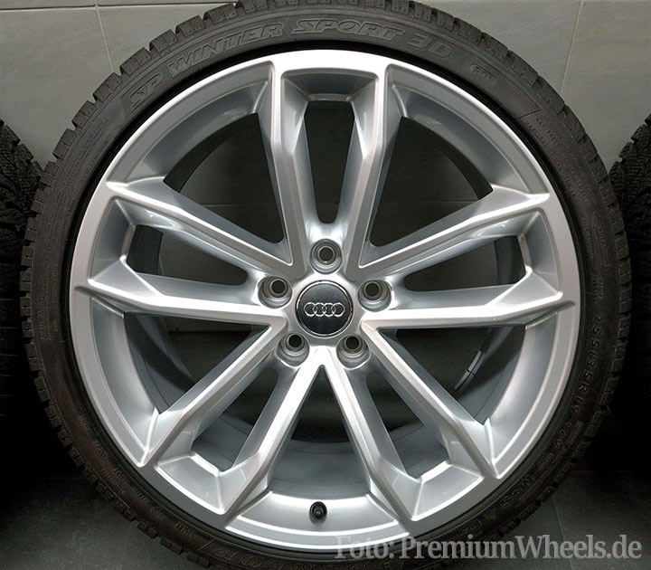 Audi Alufelge 5 Doppelspeiche Cavo Design silber