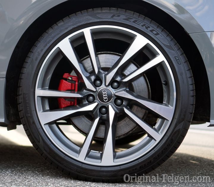 Audi Alufelge 5-Doppelarm-Design (S-Design) kontrastgrau teilpoliert