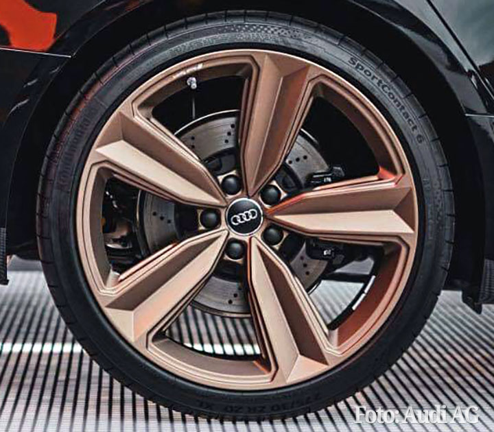 Audi Alufelge 5-Arm-Peak-Design Bronze matt