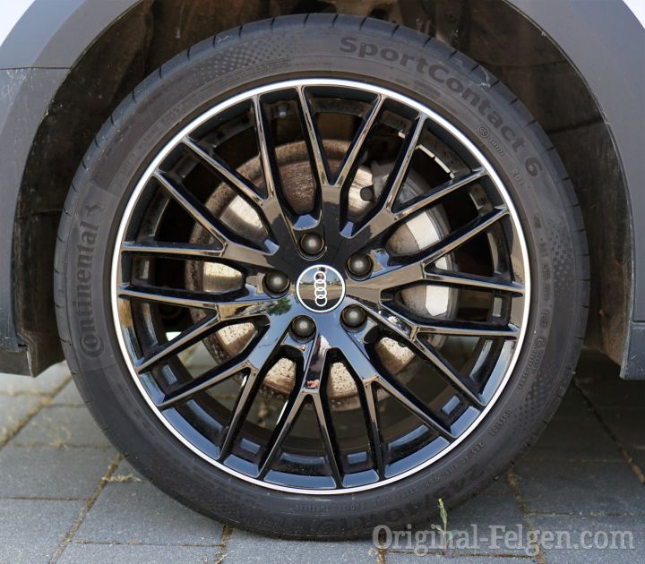 Audi Alufelge 10 Y-Speichen BBS Design schwarz glanzgedreht