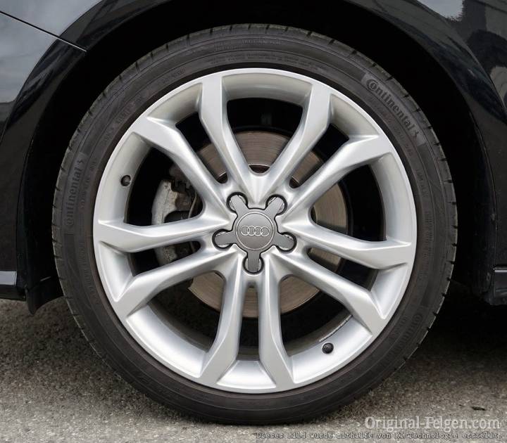 Audi Alufelge 5 Speichen V-Design silber