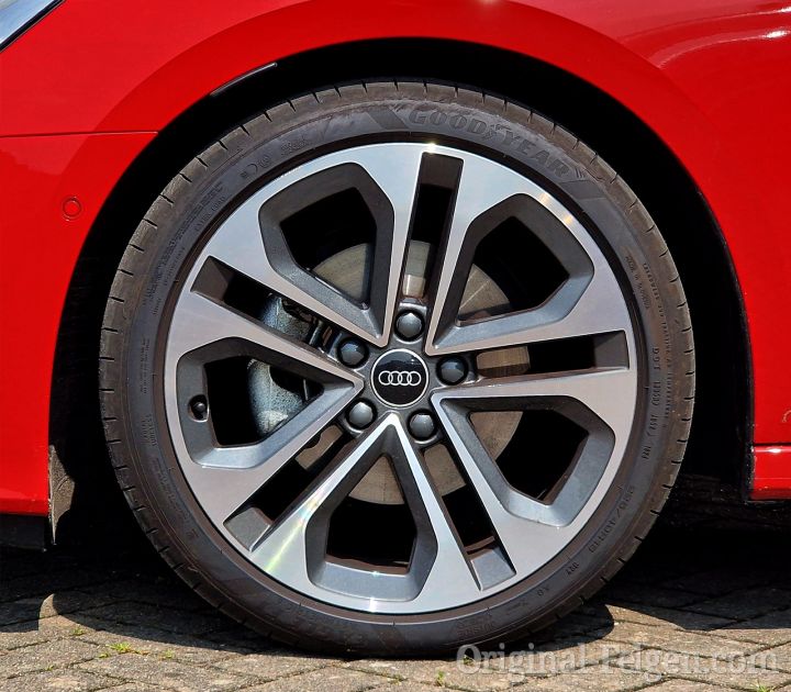 Audi Alufelge 5-Doppelspeichen graphitgrau glanzgedreht