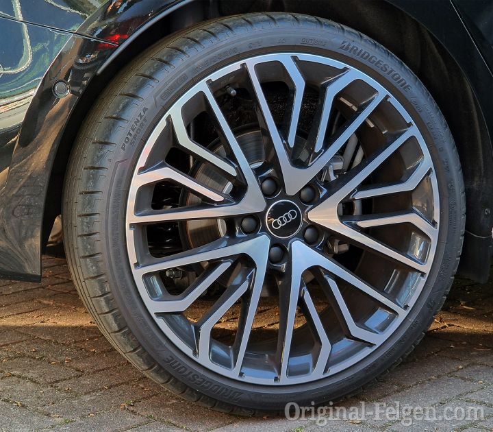 Audi Alufelge Vielspeichen S-Design anthrazitschwarz glanzgedreht